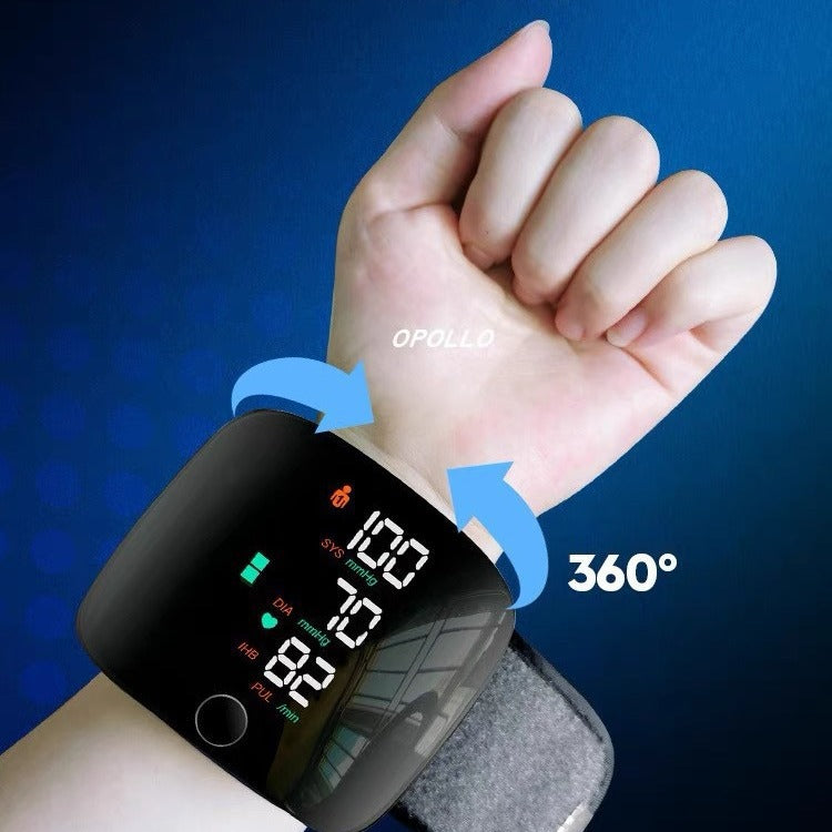 Digital Wrist Blood Pressure Monitor with Large Display, Heart Rate & Irregular Heartbeat Detection